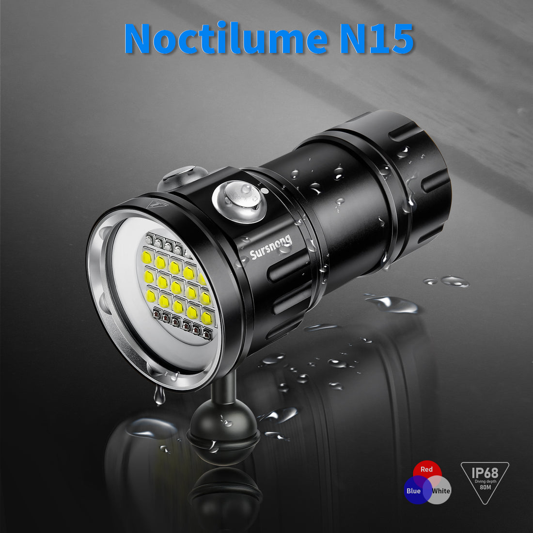 Noctilume N15 6000 lumens - Professional underwater video light