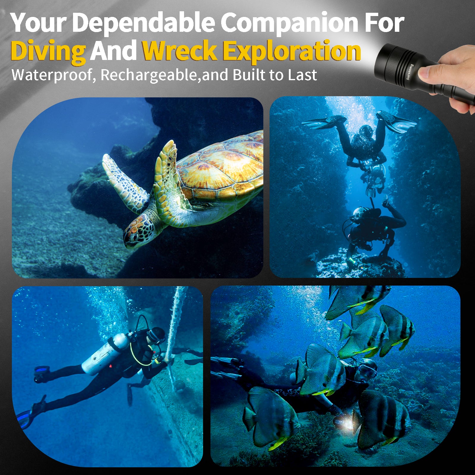 Abysslite Waterproof, Rechargeable,