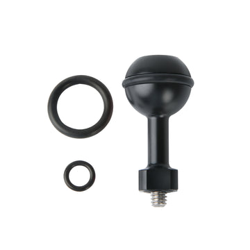 Sursnong 1" Ball Joint Connector with 1/4-20 Screw for Dive Lights